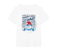 The Smurfs Papa Smurf Who What Why T-Shirt, Women's Plus, White, 6X