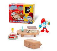 Giochi Preziosi The Smurfs, Large Smurf Mini Playset with Workshop and Accessories, Includes Exclusive 5.5cm Smurf Figure, Features Opening Suitcase and Book, Fun and Safe for Ages 3+