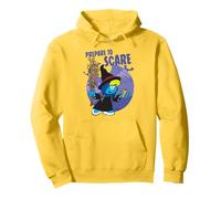 The Smurfs Prepare to Scare Witch Halloween Retro Cartoon Pullover Hoodie