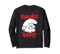 The Smurfs Smurf Off! Grouchy Smurf Retro Cartoon Long Sleeve T-Shirt