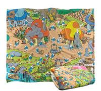 The Smurfs Smurf Village Silky Touch Super Soft Throw Blanket 152 X 127 cm