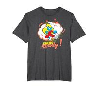 The Smurfs Smurfette is Smurf Ready! T-Shirt, Men's Big and Tall, Dark Heather Grey, 3X Tall