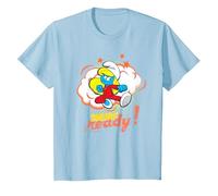The Smurfs Smurfette is Smurf Ready! T-Shirt, Youth, Baby Blue, 3T