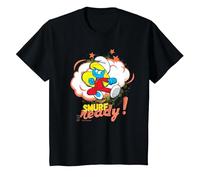 The Smurfs Smurfette is Smurf Ready! T-Shirt, Youth, Black, 4T