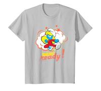 The Smurfs Smurfette is Smurf Ready! T-Shirt, Youth, Silver Grey, 3T