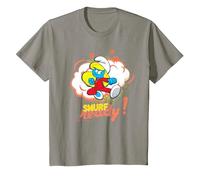 The Smurfs Smurfette is Smurf Ready! T-Shirt, Youth, Slate Grey, Large