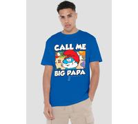 The Smurfs Smurfs Call Me Big Papa T-Shirt, Royal | Size: 4XL The Smurfs Royal 4XL