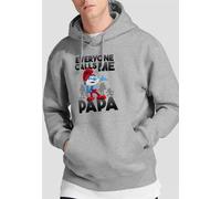 The Smurfs Smurfs Call Me Papa Smurf Hoodie, Athletic Heather in Grey | Size: 2XL The Smurfs Grey 2XL