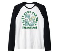 The Smurfs St. Patrick's Day Just Here for The Shenanigans Raglan Baseball Tee