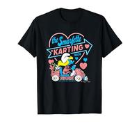 The Smurfs The Smurfette Karting Race Cute Logo T-Shirt, Men, Black, 4X-Large