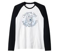 The Smurfs Vintage Smurfette Christmas Hugs Raglan Baseball Tee