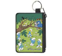 The Smurfs Wallet, Coin Purse, The Smurfs Spring Love Birds Scene, Canvas
