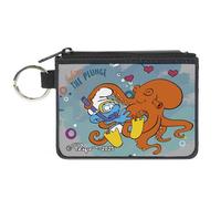 The Smurfs Wallet, Coin Purse, The Smurfs Taking the Plunge Octopus Love Scene, Canvas