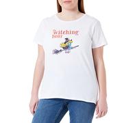 The Smurfs Women's Wosmurfts016 T-Shirt, White, L