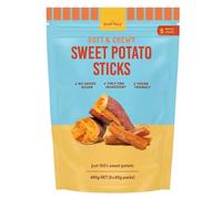 The Snack Yard Soft & Chewy Sweet Potato Sticks, 6 x 80g - Healthy Baked Vegetable Snack, Gluten-Free, High Fibre, No Artificial Flavours (3X)