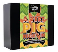 The Snaffling Pig Co. - A Very Pig Night In Hamper with 7 Flavours of Pork Crackling & 3 Craft Beers - Epic Snack & Drink Gift Set