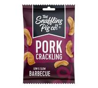 The Snaffling Pig Co Low & Slow BBQ Pork Crackling, 40 g (12-Pack)