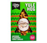 The Snaffling Pig Co. Yule Hog Pigs In Blanket Flavoured Pork Crackling, 280 g (1 Kilner Jar) : Festive Christmas Snack Gift for Him or Her, Savoury Pub-Style Crunch, Keto-Friendly