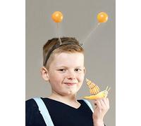 The Snail and The Whale Style Orange Antenna Head Boppers on Headband