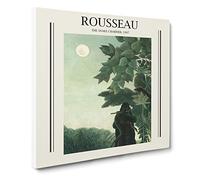 The Snake Charmer By Henri Rousseau Canvas Print | Gallery Wrapped 30mm Frame Wall Art | 20x20 inches | Ready to Hang | Classic Animals Picture | Living Room Bedroom Lounge Office