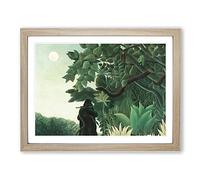 The Snake Charmer By Henri Rousseau Classic Painting Framed Print | A2 Oak Framed Wall Art | Ready to Hang | Classic Historical Picture | Living Room Bedroom Lounge Office