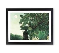 The Snake Charmer By Henri Rousseau Classic Painting Framed Print | A3 Black Framed Wall Art | Ready to Hang | Classic Historical Picture | Living Room Bedroom Lounge Office