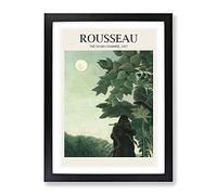 The Snake Charmer By Henri Rousseau Exhibition Museum Painting Framed Print | A4 Black Framed Wall Art | Ready to Hang | Modern Historical Picture | Living Room Bedroom Lounge Office
