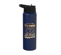 The Snake Finds Enlightenment - Herpetologist Snake Stainless Steel Insulated Water Bottle