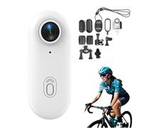 The Snap Cam, Camp Snap Camera, HD 1080P/4K Pocket Action Go Snap Camera with 360° Rotationspring Clip, Wearable Body Cameras for Bike Cycling, Vlogging, Adventures and Car Lovers (White,4K)