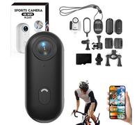 The Snap Cam, Snapcam Camera, Mini Body Camera, Compact 4k Bodycam Records in HD, 170° Wide-Angle Shooting, for Work Travel Walking (Black 4K,64G)