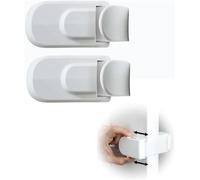The Snap-On Door Lock Kids Can't Reach or Defeat, Child Locks for Doors, No Drill No Adhesive Simple Install Safety Locks for Kids, Dogs, Cats (2PCS)