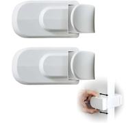 The Snap-On Door Lock Kids Can't Reach or Defeat - No Tools or Adhesives Required, Child & Pet Proof Locks, Easy to Install, Ideal for Toddlers, Cats, Dogs (2 Pcs)