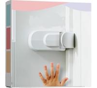 The Snap-On Door Lock Kids Can't Reach or Defeat - No Tools or Adhesives Required - Works with Door Knob, Lever or Handle - Childproof Safety Locks are Toddler, Baby and Child Proof (1 Pack)