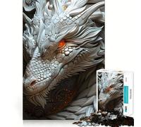 The Snow Dragon Jigsaw Puzzles 1000 Pieces for Teenagers Think Game Peaceful Time Quality Edge Perfect Present (50x75cm)