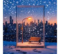 The Snow Lamp, 2026 New Snow Lamp with Street and Christmas Scene, DIY Scenery Night Light, Ideal for Holiday Table or Desktop Display (2Pcs-b)