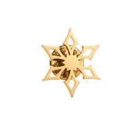 The Snowflake Stainless Steel Brooch for Men Shirt Badge Lapel Pins Clips Christmas Gift, enamel, gem na