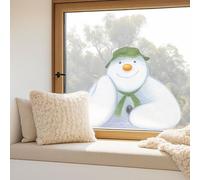 The Snowman Smiling Window Sticker - Christmas Window Decoration - Repositionable and Reusable - Made in The UK
