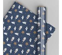 The Snowman & Snowdog Christmas Wrapping Paper, 4 Sheets 4 Tags Gift Wrap for Christmas