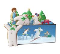 The Snowman & The Snowdog Gingerbread Biscuit Tin | Hand-Iced Christmas Biscuits in Illustrated Keepsake Tin | Luxury Festive Food Hamper | Handmade in London