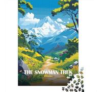 The Snowman Trek, Bhutan Jigsaw Puzzle for Adults, 1000 Pieces, 52x38cm/1000pcs, Screen-Free Activity, Evening Leisure And Quiet Weekends