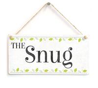 The Snug Hanging Door Sign, Leafy Room Decor