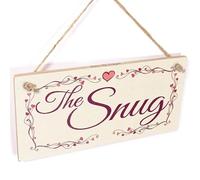 The Snug Hanging Sign - Romantic Cottage Room Plaque
