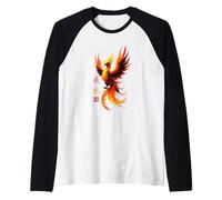 The Soaring Flying Phoenix Raglan Baseball Tee