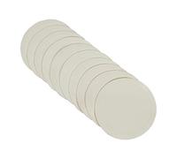 The Soccer Store Set of 10 Flat Disc Markers (White, 23 cm)