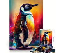 The Sociable Penguins 1000 Pieces Puzzles for Teenagers Brain Tease Toy Home Activity Premium Cut Santa Wish Item (38x26cm)