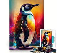The Sociable Penguins 1000 Pieces Puzzles for Teenagers Brain Tease Toy Home Activity Premium Cut Santa Wish Item (38x26cm)