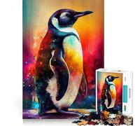 The Sociable Penguins Jigsaw Puzzles for Teenagers 1000 Piece Raise Memory Leisure Time Clean Edge Lovely Present (50x75cm)