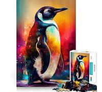 The Sociable Penguins Jigsaws 1000 Pieces for Adults Brain Challenge Toy Peaceful Time Clear Cut Art Collectible (38x52cm)