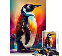 The Sociable Penguins Jigsaws 1000 Pieces for Adults Brain Challenge Toy Peaceful Time Clear Cut Art Collectible (38x52cm)