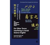 The Sociological Review Monographs 68/2: On Other Terms: Interfering in Social Science English: 1
